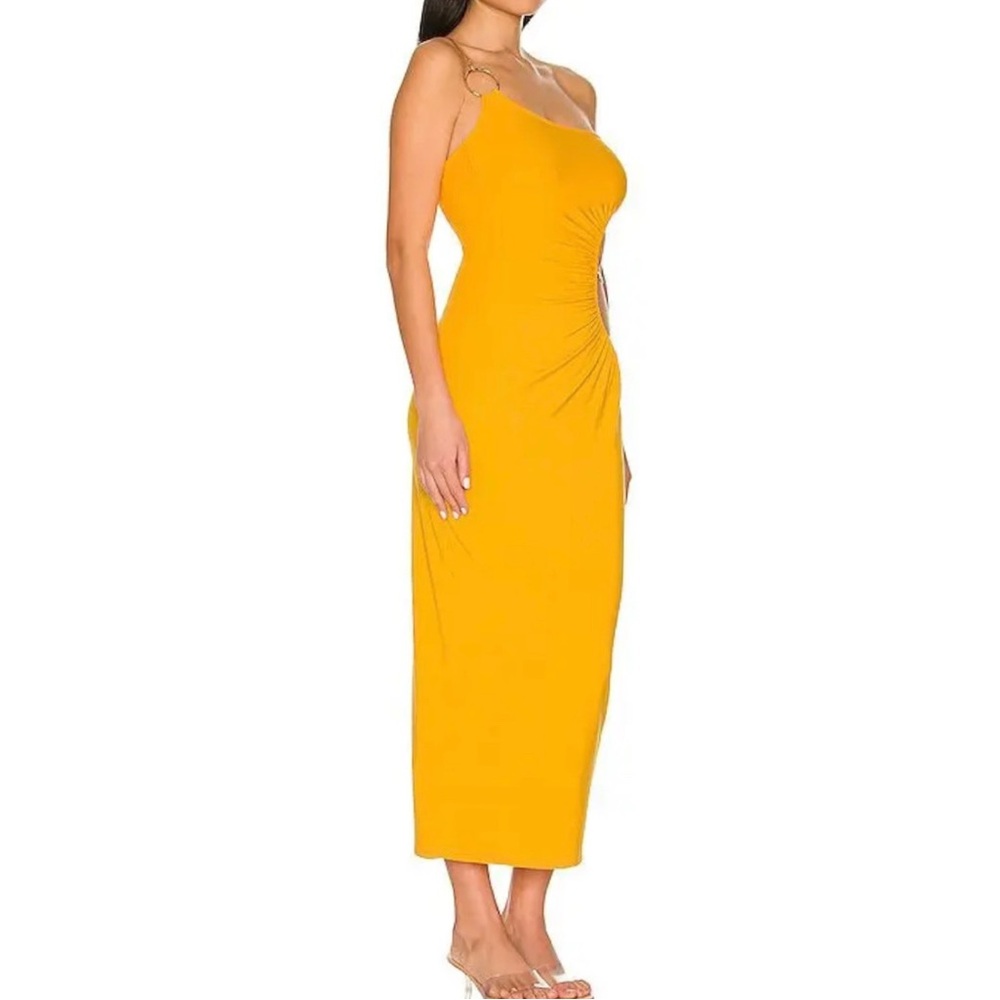 WeWoreWhat One-Shoulder Cutout Maxi Dress in Yellow - Picture 4 of 13